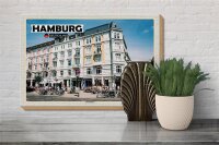 Holzschild Städte Hamburg Sternschanze Altstadt 30x20cm