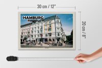 Holzschild Städte Hamburg Sternschanze Altstadt 30x20cm