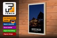 Holzschild Städte Hamburg St. Pauli Theater 20x30cm Geschenk