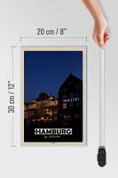 Holzschild Städte Hamburg St. Pauli Theater 20x30cm Geschenk