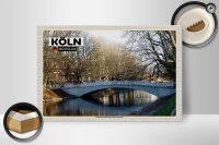 Holzschild Städte Rautenstrauchkanal Köln-Lindenthal 30x20cm