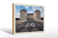 Holzschild Städte Köln Schlösser Brühl Architektur 30x20cm