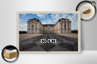 Holzschild Städte Köln Schlösser Brühl Architektur 30x20cm