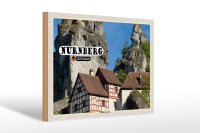 Holzschild Städte Nürnberg Fränkische Schweiz 30x20cm