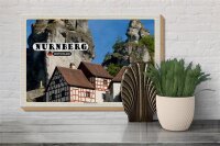 Holzschild Städte Nürnberg Fränkische Schweiz 30x20cm