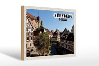 Holzschild Städte Nürnberg Gostenhof Altstadt 30x20cm