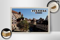 Holzschild Städte Nürnberg Gostenhof Altstadt 30x20cm