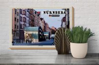 Holzschild Städte Nürnberg Kaulbachplatz Architektur 30x20cm