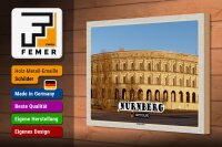 Holzschild Städte Nürnberg Kongresshalle Baustill 30x20cm