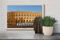 Holzschild Städte Nürnberg Kongresshalle Baustill 30x20cm