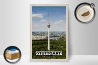 Holzschild Städte Stuttgart Fernsehturm Stadt 20x30cm