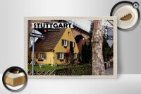 Holzschild Städte Stuttgart Nord Eisenbahnbrücke 30x20cm