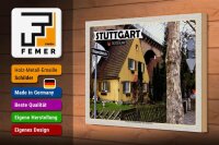 Holzschild Städte Stuttgart Nord Eisenbahnbrücke 30x20cm