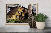Holzschild Städte Stuttgart Nord Eisenbahnbrücke 30x20cm