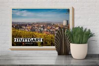 Holzschild Städte Stuttgart Ost Altstadt Natur 30x20cm