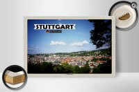 Holzschild Städte Ausblick auf Stuttgart Süd 30x20cm