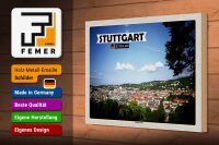 Holzschild Städte Ausblick auf Stuttgart Süd 30x20cm