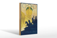 Holzschild Spruch 20x30cm Olympische Spiele Berlin 1936