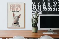 Holzschild Spruch 20x30cm Seelen Hund mein Bullterrier