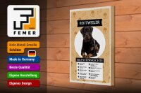Holzschild Spruch 20x30cm Rottweiler Eigentumsrechte Geschenk