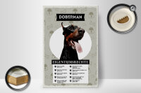 Holzschild Spruch 20x30cm Doberman Eigentumsrechte Geschenk