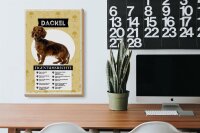 Holzschild Spruch 20x30cm Dackel Eigentumsrechte Geschenk