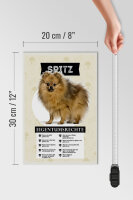 Holzschild Spruch 20x30cm Spitz Eigentumsrechte Geschenk