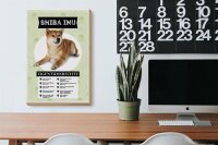 Holzschild Spruch 20x30cm Shiba Inu Eigentumsrechte Geschenk