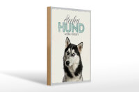 Holzschild Tiere 20x30cm Seelen Hund mein Husky Schild