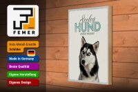 Holzschild Tiere 20x30cm Seelen Hund mein Husky Schild