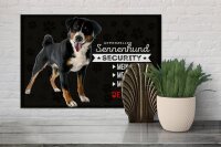Holzschild Spruch 30x20cm Sennenhund Security mein Haus