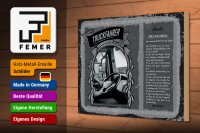 Holzschild Berufe Truckfahrer Nerven aus Stahl  30x20cm