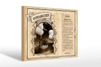 Holzschild Berufe Uhrmacher Meister zeitlos 30x20cm Geschenk