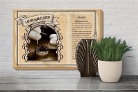 Holzschild Berufe Uhrmacher Meister zeitlos 30x20cm Geschenk