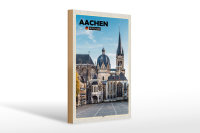 Holzschild Städte Aachen Deutschland Dom Architektur 20x30cm