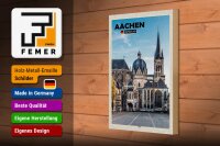 Holzschild Städte Aachen Deutschland Dom Architektur 20x30cm