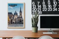 Holzschild Städte Aachen Deutschland Dom Architektur 20x30cm