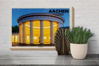 Holzschild Städte Aachen Deutschland Elisenbrunnen 30x20cm