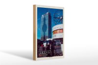 Holzschild Städte Berlin Alexanderplatz Hauptstadt 20x30cm