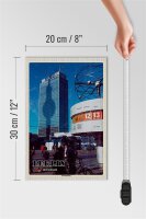 Holzschild Städte Berlin Alexanderplatz Hauptstadt 20x30cm