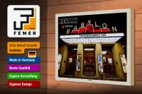 Holzschild Städte Berlin Deutschland Babylon Kino 30x20cm