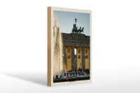 Holzschild Städte Berlin Brandenburger Tor...