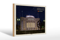 Holzschild Städte Berlin Volksbühne Deutschland...