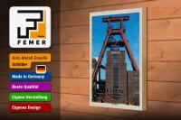 Holzschild Städte Essen Deutschland Zeche Zollverein 20x30cm