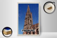 Holzschild Städte Freiburg Deutschland Münster Trip 20x30cm