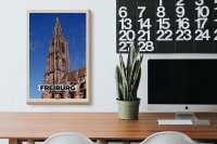 Holzschild Städte Freiburg Deutschland Münster Trip 20x30cm