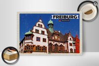 Holzschild Städte Freiburg Rathaus Architektur 30x20cm