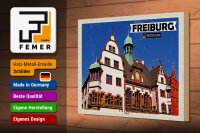Holzschild Städte Freiburg Rathaus Architektur 30x20cm