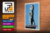 Holzschild Städte Gelsenkirchen Herkules Skulptur 20x30cm