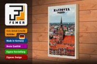 Holzschild Städte Hannover Marktkirche Altstadt 20x30cm